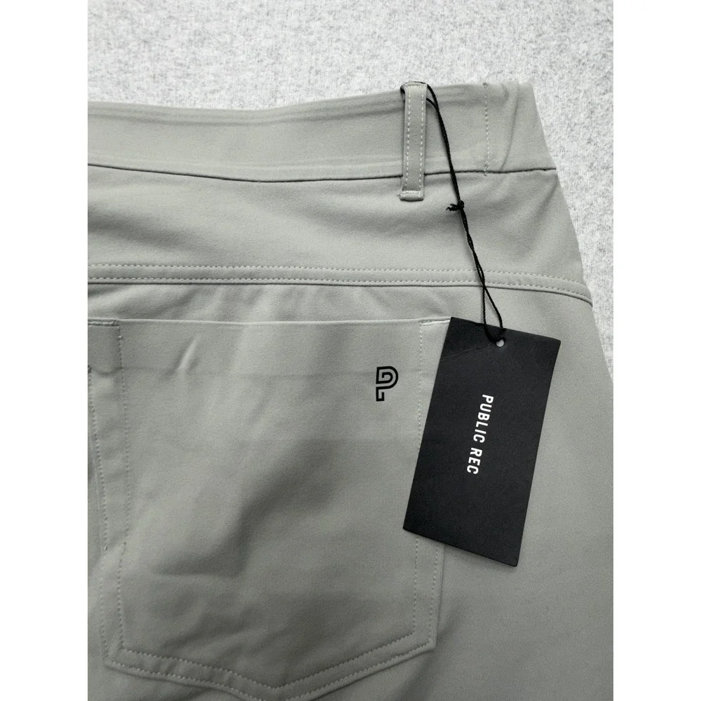 Public Rec Gamechanger Shorts Mens 40‎ Gray Chino Stretch 9 Inseam Casual Summer